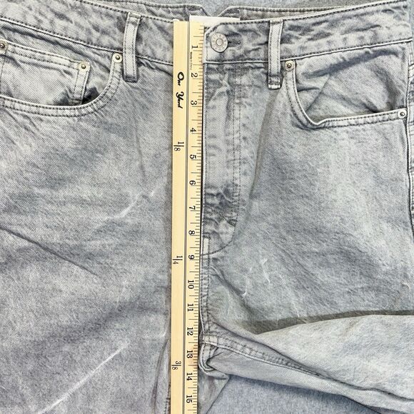 Unpublished Anthropologie Noemi Jeans Women’s 30 Gray Baggy Wide Leg Denim - Picture 11 of 15